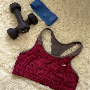 Brooks berry compression sports bra for women